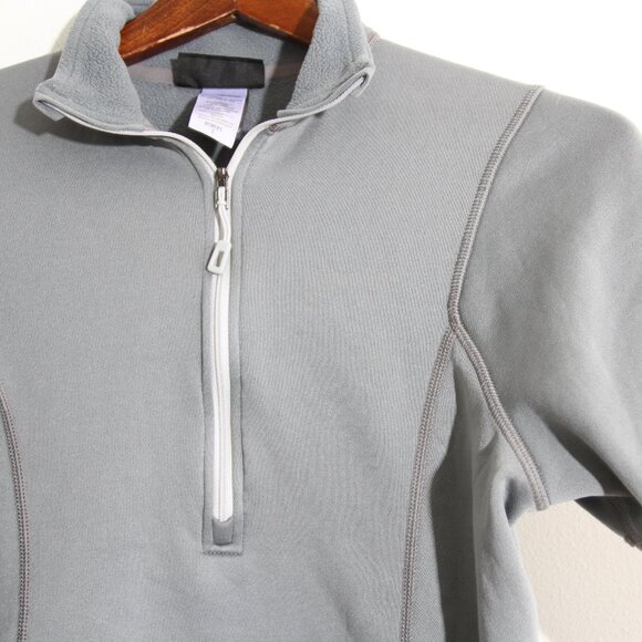 Patagonia W's Piton Pullover Half Zip Gray Polartec Power Dry Fleece Size Small - Picture 4 of 12